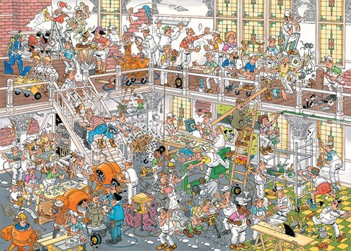Jumbo puzzle Jan van Haasteren DIY Shop - 2x1000 pieces jigsaw puzzle-2