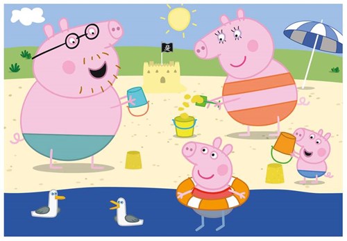 Dino puzzle Peppa Pig holiday 2x48 pieces for children-2