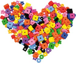 Eduplay foam beads set - colourful foam beads 250 pieces