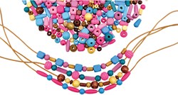 Eduplay wooden beads toy - colorful pearls 250g for children