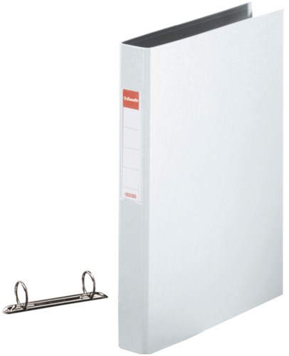 Esselte ring binder A4 2-ring white plastic 25mm sustainable