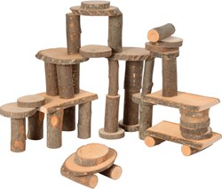 Eduplay wooden toy set - natural building toy for children