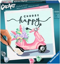 CreArt Schilderen op Nummer - Choose Happy