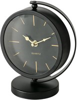Boltze Home metal table clock 16x10xh20cm stylish clock decoration