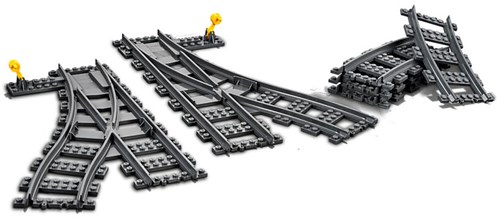 LEGO City train switches - expansion set 60238 railway tracks-3