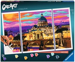 Ravensburger paint by numbers - CreArt Sunset in Rome for adults