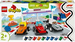 LEGO DUPLO F1 race cars and drivers building set - educational toy