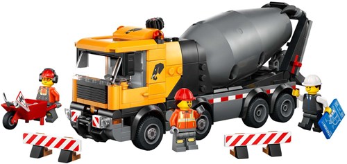 LEGO City cement mixer construction vehicle toy for kids-2