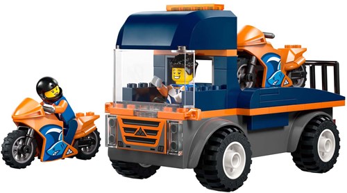 LEGO City motor transporter building set - toy for kids-2