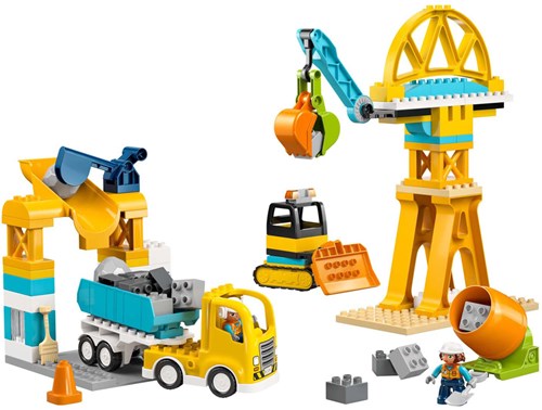 LEGO Duplo construction site toy - 3-in-1 building vehicles set-2
