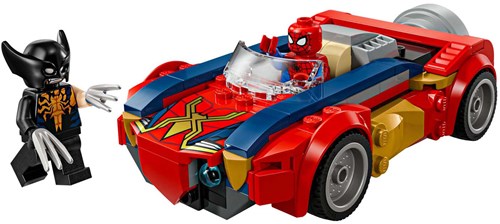 LEGO Spider-Man car building set with Venomized Wolverine minifigure-2