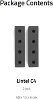 Birdito uitbreiding set Lintel set P146367-2