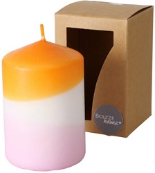 Boltze Home candle dip dye orange lilac - stylish home decor