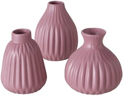 Boltze Home vase decoration pink Esko plastic modern Ø10xH12cm