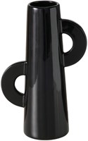 Boltze Home ceramic vase black 26cm - stylish home decoration