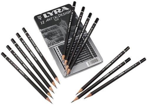 Lyra graphite pencil set - Art Design 12 pcs for drawing and sketching
