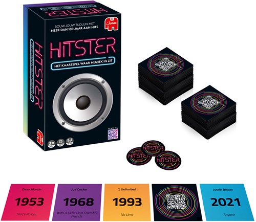 Jumbo Hitster music game party game for adults and friends-2