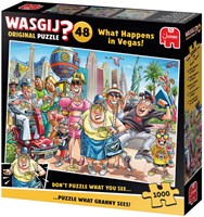 Jumbo Jigsaw Wasgij Original 48 What Happens in Vegas! 1000 Pieces-3