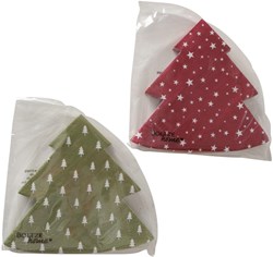Boltze Home napkins Christmas tree 12-piece festive table decoration