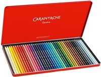 Caran d'Ache watercolor pencils set - 40 colors - artist quality-3