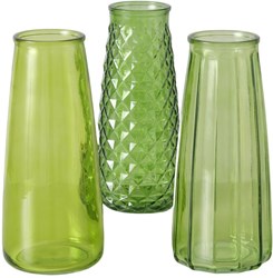 Boltze Home vase glass green elegant decorative design 22.5cm