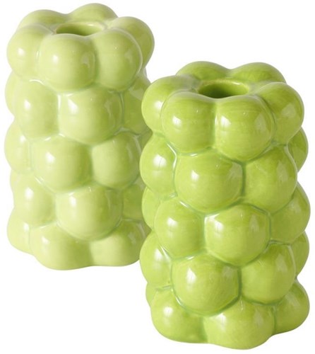 Boltze Home candle holder dolomite green decorative table accessory