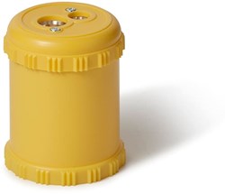 Lyra double pencil sharpener barrel yellow school stationery sharpener