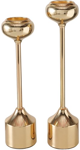 Boltze Home candle holder set gold luxury decoration 2-piece dinner candles