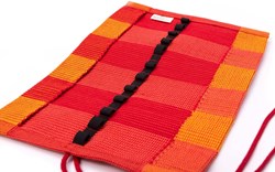 Lyra fabric pencil case red for 12 markers and 12 blocks