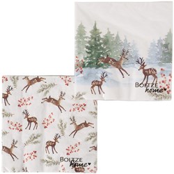 Boltze Home napkins paper winter deer 33x33cm 20 pieces table