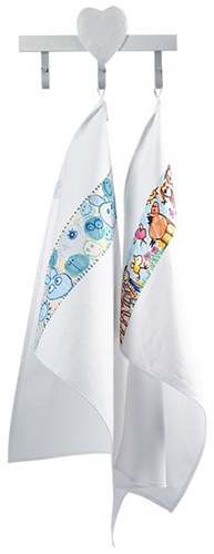 Creativ Company cotton tea towel white 50x70 cm 5 pack kitchen