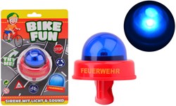 Johntoy bike fire siren with light and sound red blue