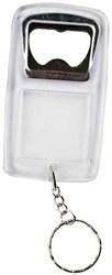 Creativ Company keychain bottle opener transparent 8x4.5 cm 5 pieces