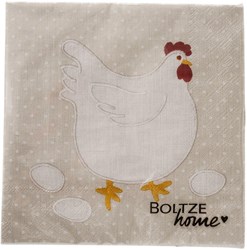 Boltze Home napkins chicken decoration 16.5x3cm table accessory