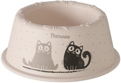 Boltze Home cat food bowl bamboo melamine multicolor Ø17xH7cm