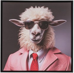 Boltze Home canvas painting sheep 50x50cm colorful decorative kids