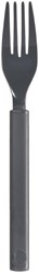 Duni plastic forks Granite 18cm - reusable cutlery 6 pieces