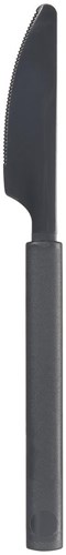 Duni plastic knives Granite 19cm - reusable cutlery 6 pieces