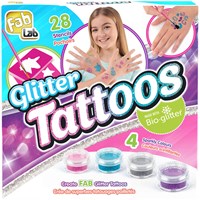 Goliath glitter tattoos craft set - temporary tattoos for kids