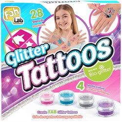 Goliath glitter tattoos craft set - temporary tattoos for kids