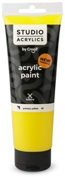 Creall acrylic paint yellow - 250ml tube - craft paint for kids and adults