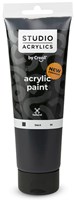 Creall acrylic paint black 250ml - craft paint for kids and adults