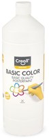 Creall poster paint white 1 litre - school paint for kids and adults