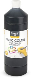 Creall poster paint black 1 litre - school paint for kids and adults