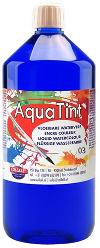 Collall watercolour dark blue ecoline aquatint 1000ml bottle