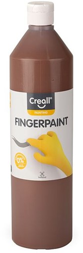 Creall finger paint brown preservative-free 750ml kids paint
