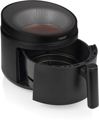 Princess airfryer Cyclonic Vision 5L hot air fryer black 1500W digital