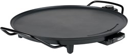 Round grill plate 40 cm electric table grill gourmet black