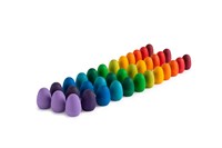 Grapat wooden toy Mandala rainbow eggs set of 36 pieces