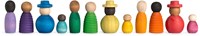 Grapat wooden toy play together - colorful building figures-2